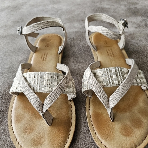 Toms Oxford Tan Heritage Canvas Lexie Sandals - Picture 4 of 7
